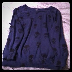 Torrid size 3 skull sweater